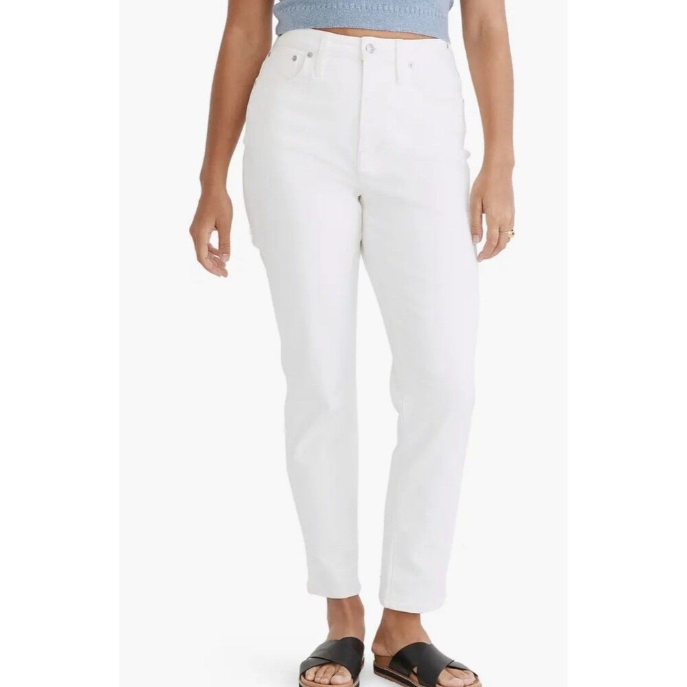 Madewell Curvy Perfect Vintage Jean Womens Size 31 Tile White